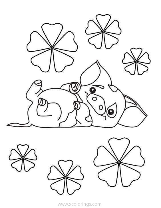 Free Pig Pua From Moana Coloring Pages printable