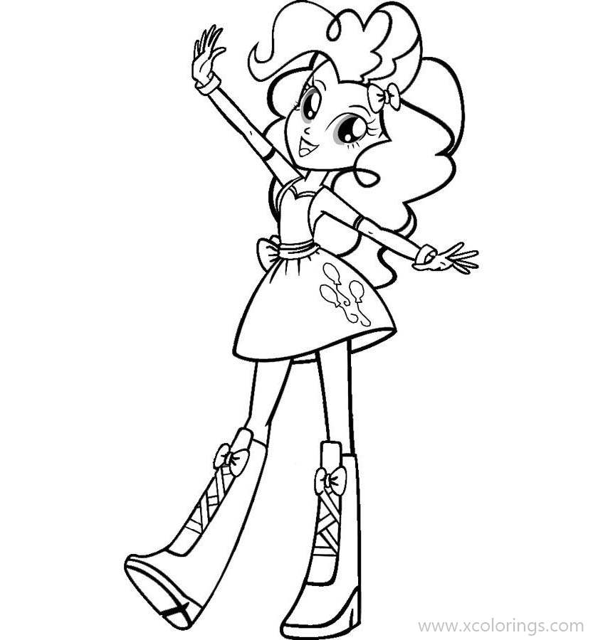 Free Pinkie Pie from MLP Equestria Girls Coloring Pages printable