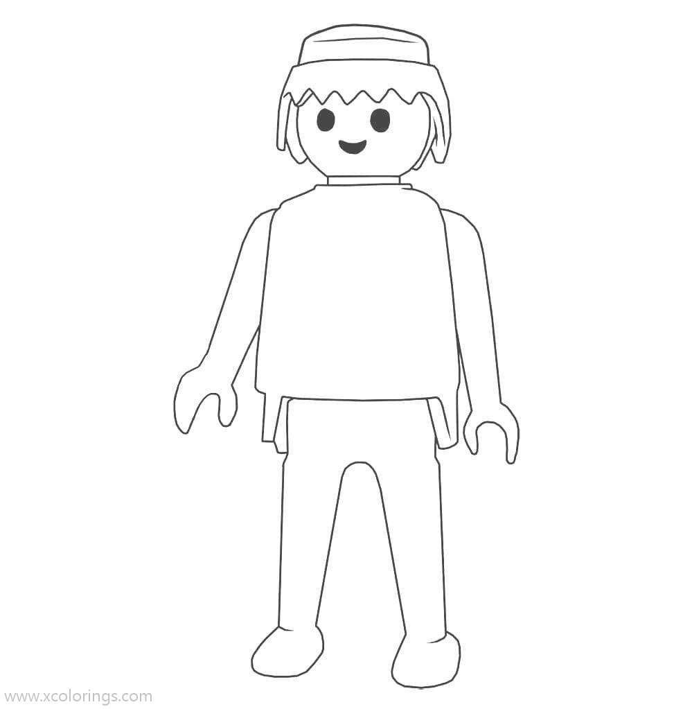 Free Playmobil Boy Coloring Pages printable