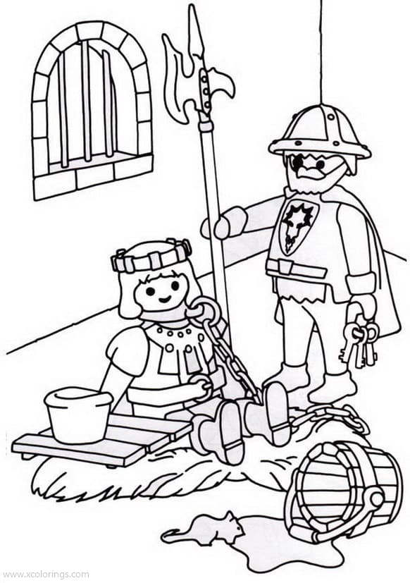 Free Playmobil Coloring Pages Dungeon printable