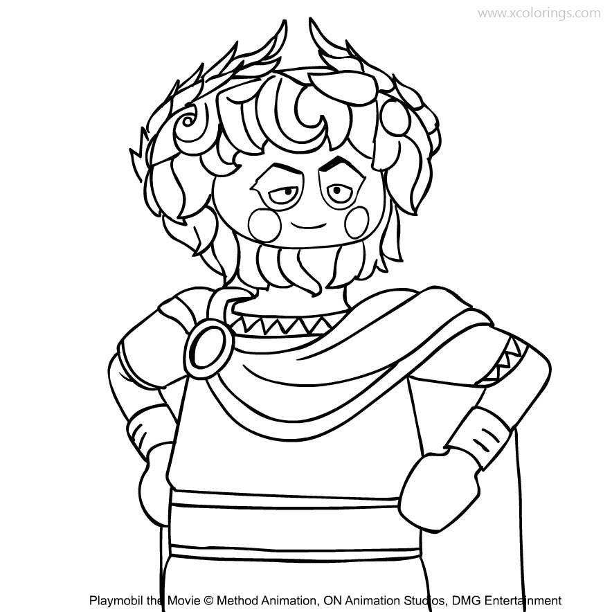 Free Playmobil Coloring Pages Maximus printable