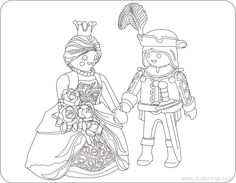 Free Playmobil Coloring Pages Royal Wedding printable