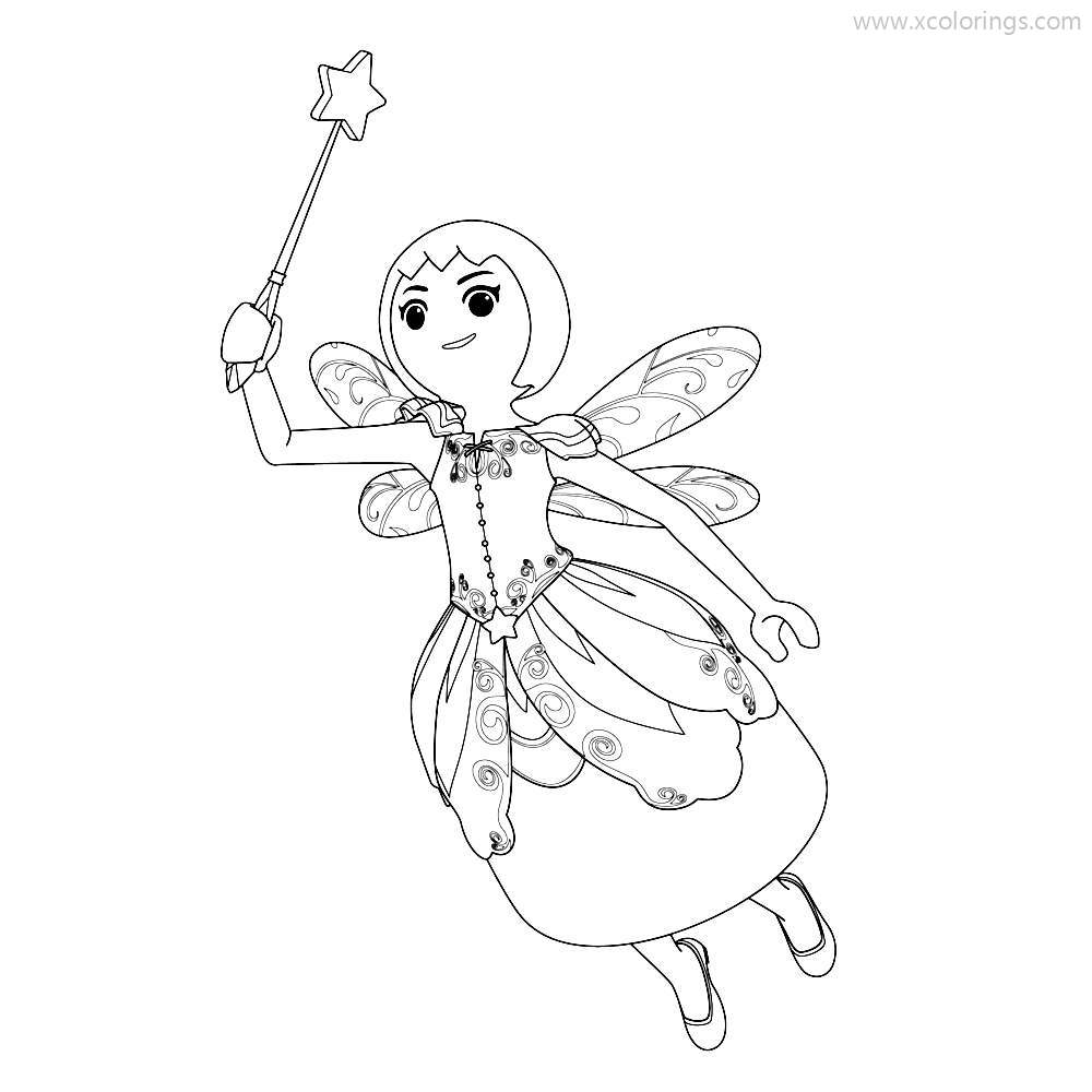 Free Playmobil Fairy with Magic Coloring Pages printable