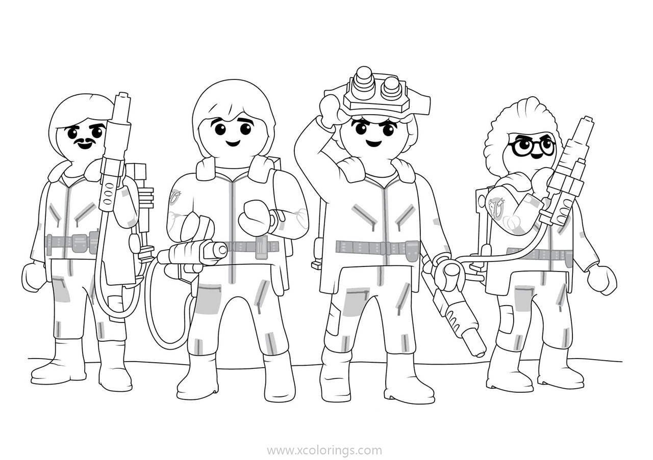 Free Playmobil Ghostbusters Coloring Pages printable