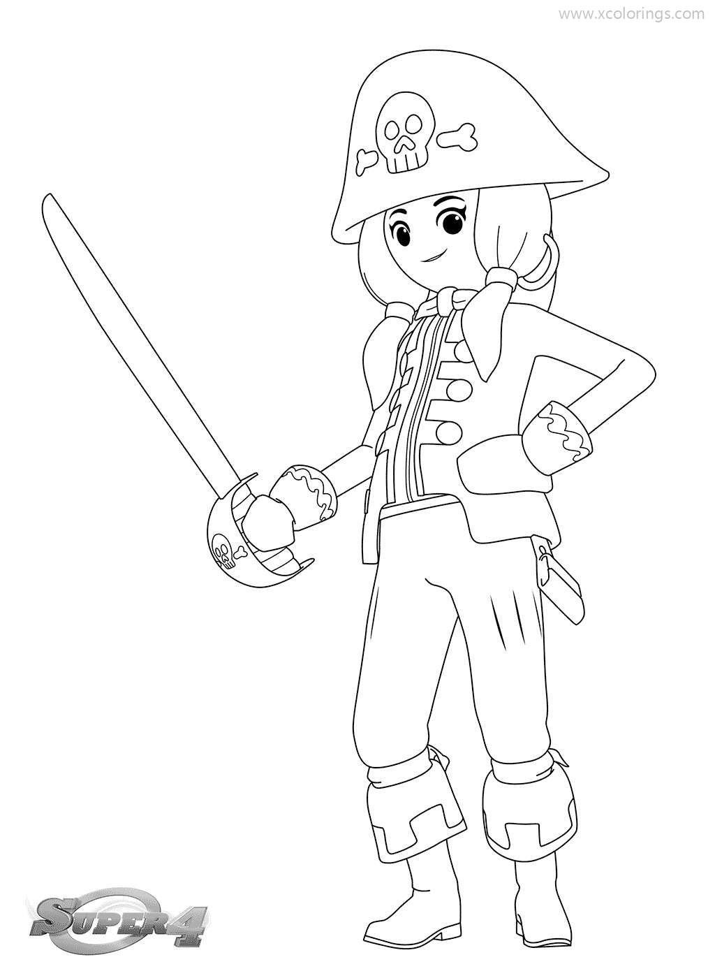 Free Playmobil Young Pirate Coloring Pages printable
