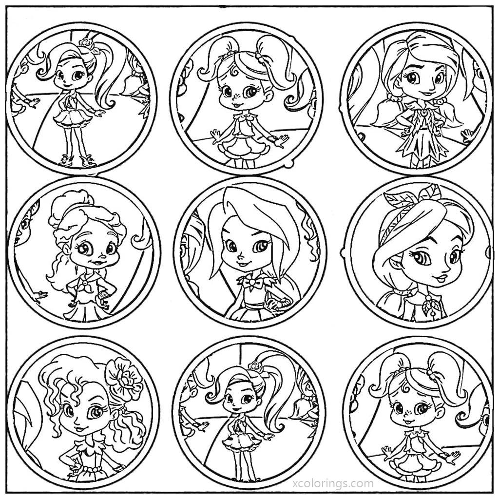 Free Rainbow Rangers Characters Coloring Pages printable