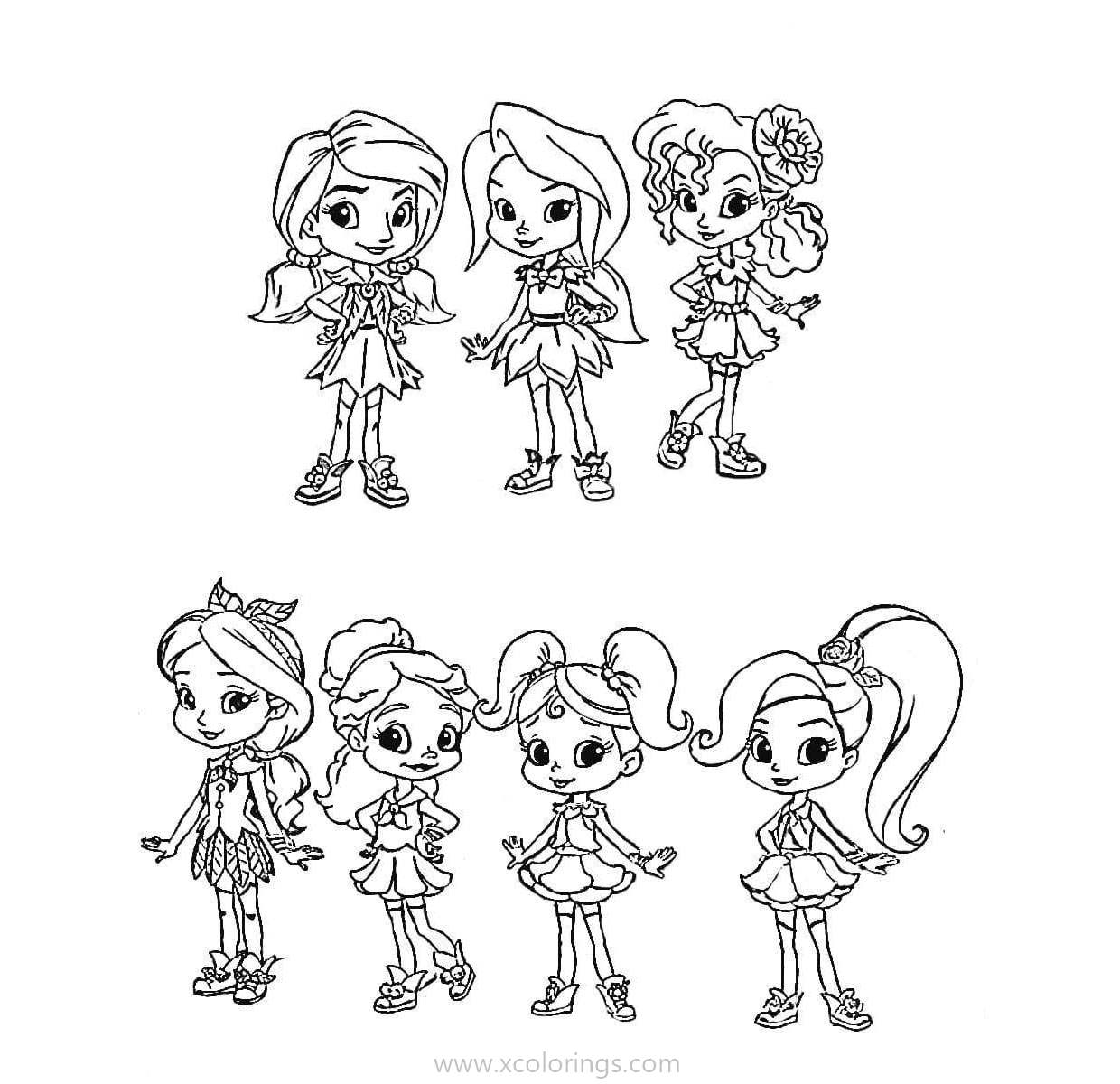 Free Rainbow Rangers Coloring Pages Characters printable
