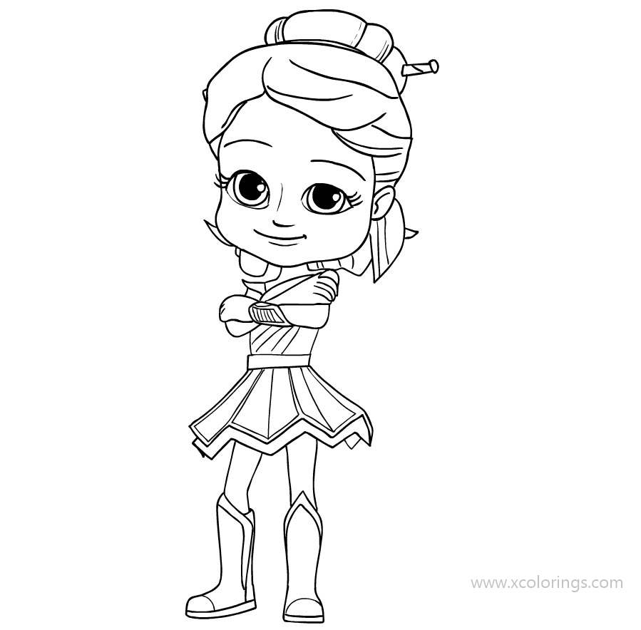 Free Rainbow Rangers Coloring Pages Mandy printable