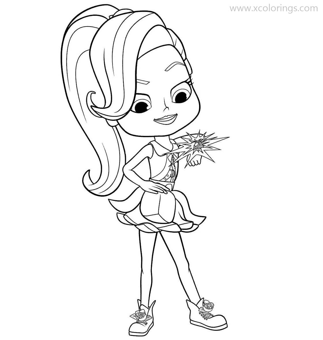 Free Rainbow Rangers Coloring Pages Rosie Redd with Super Strength printable