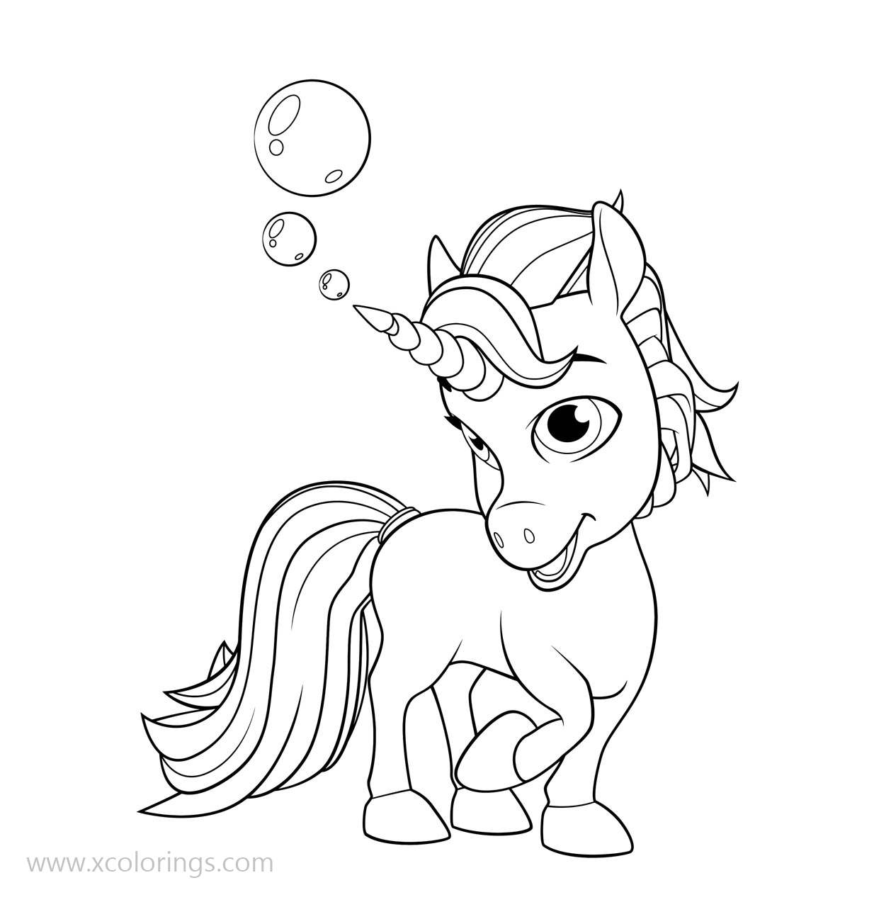 Free Rainbow Rangers Coloring Pages Unicorn Floof printable