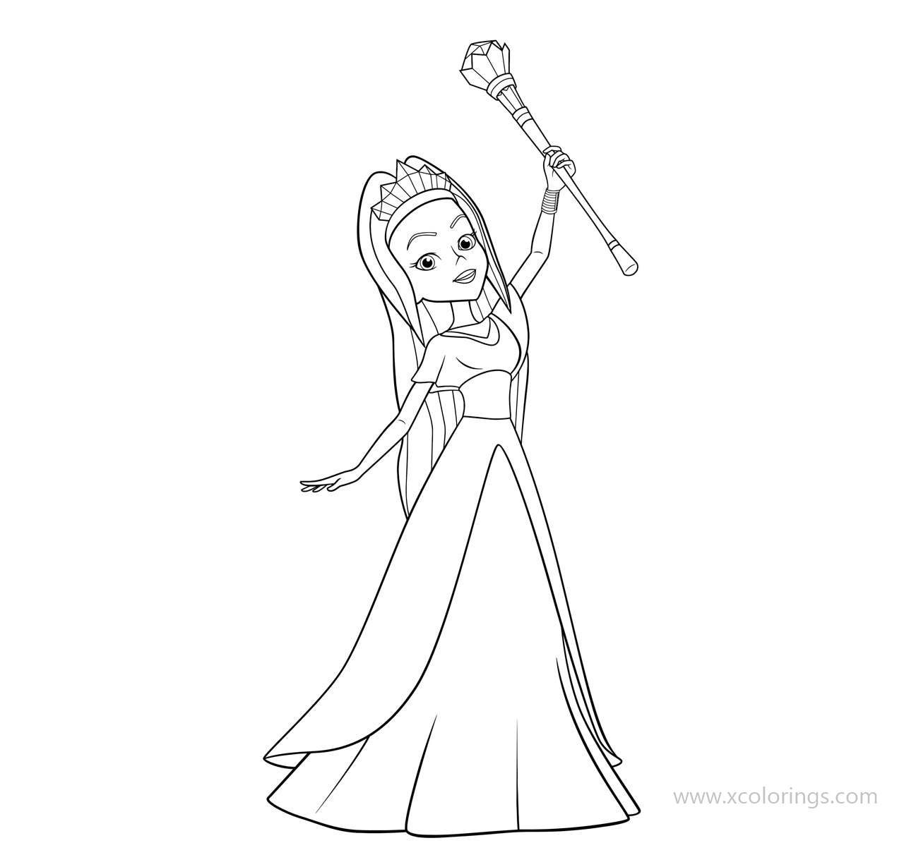 Free Rainbow Rangers Kailia Coloring Pages printable