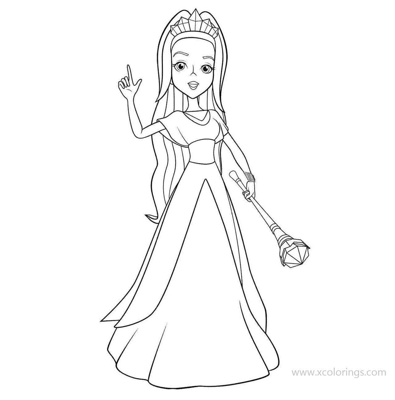 Free Rainbow Rangers Kalia Coloring Pages  printable