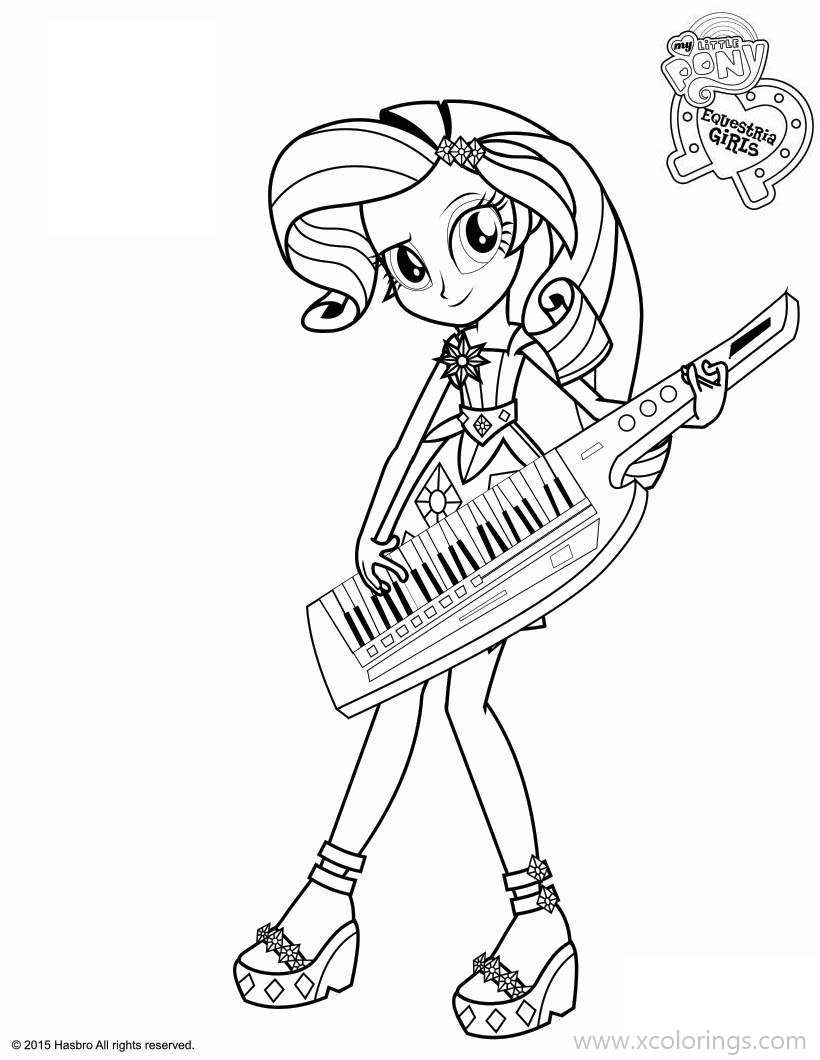 Free Rarity from MLP Equestria Girls Coloring Pages printable