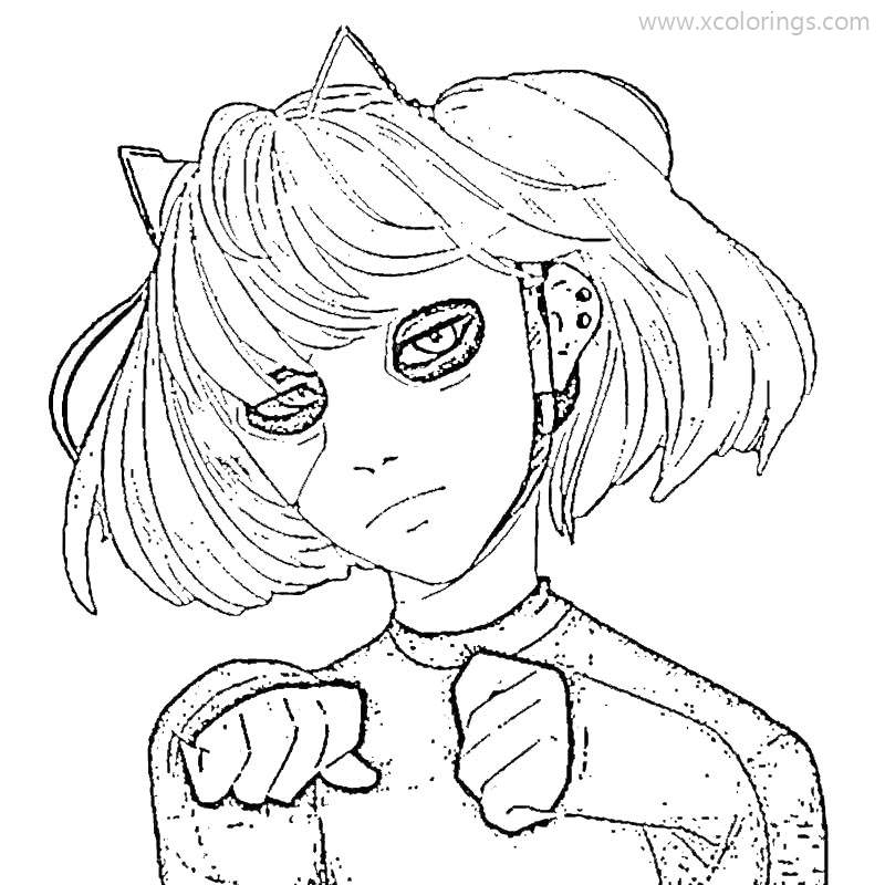Free Sally Face As A Cat Coloring Pages printable