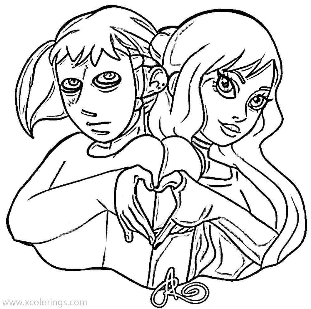 Free Sally Face Coloring Pages Ashley printable