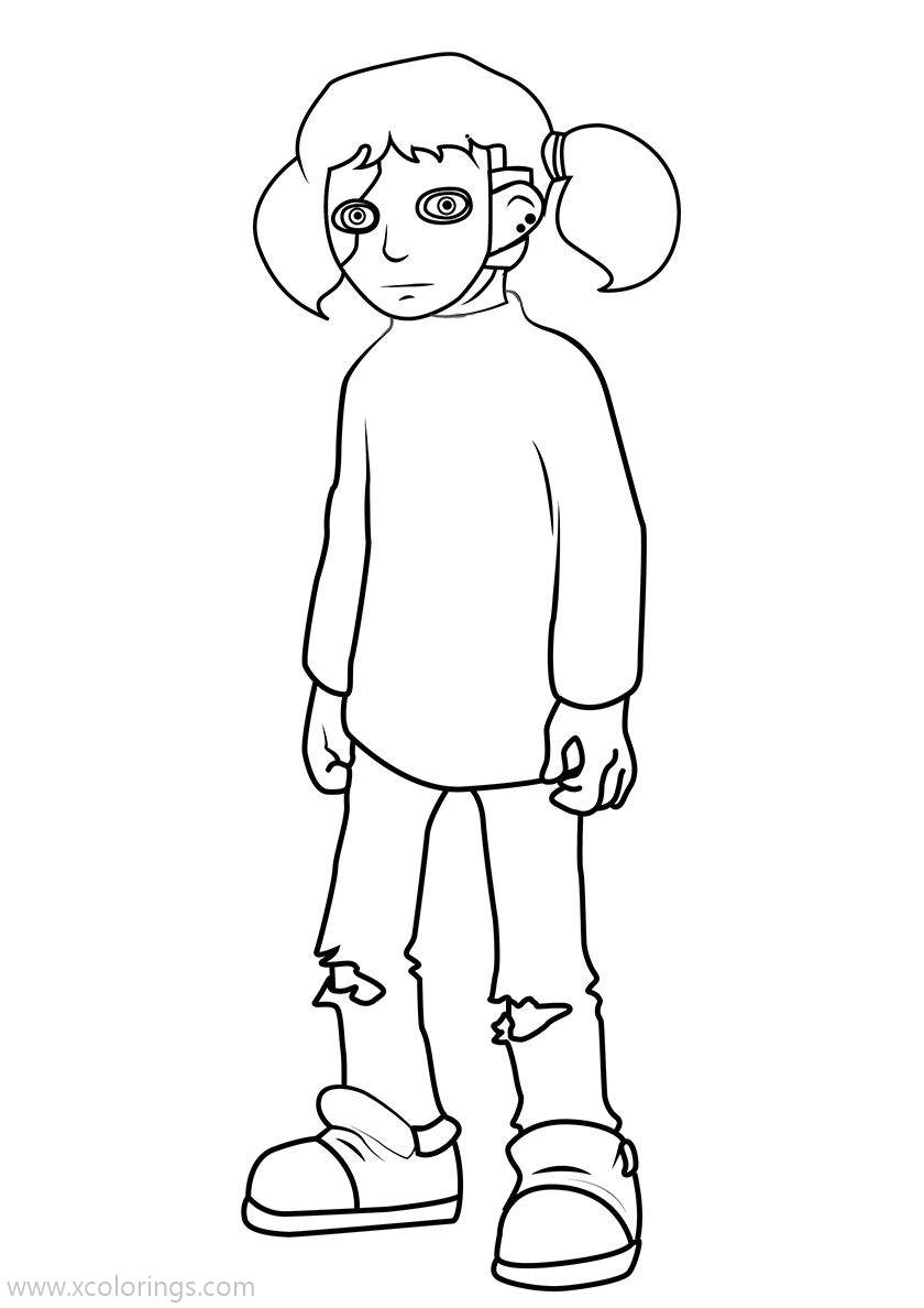 Free Sally Face is A Boy Coloring Pages printable