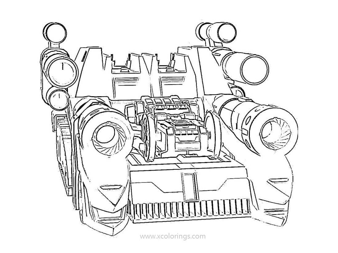 Free Screechers Wild Coloring Pages Battle Car printable