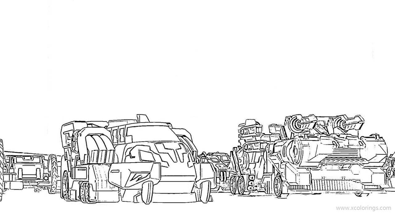 Free Screechers Wild Coloring Pages Cars Ready for Battle printable