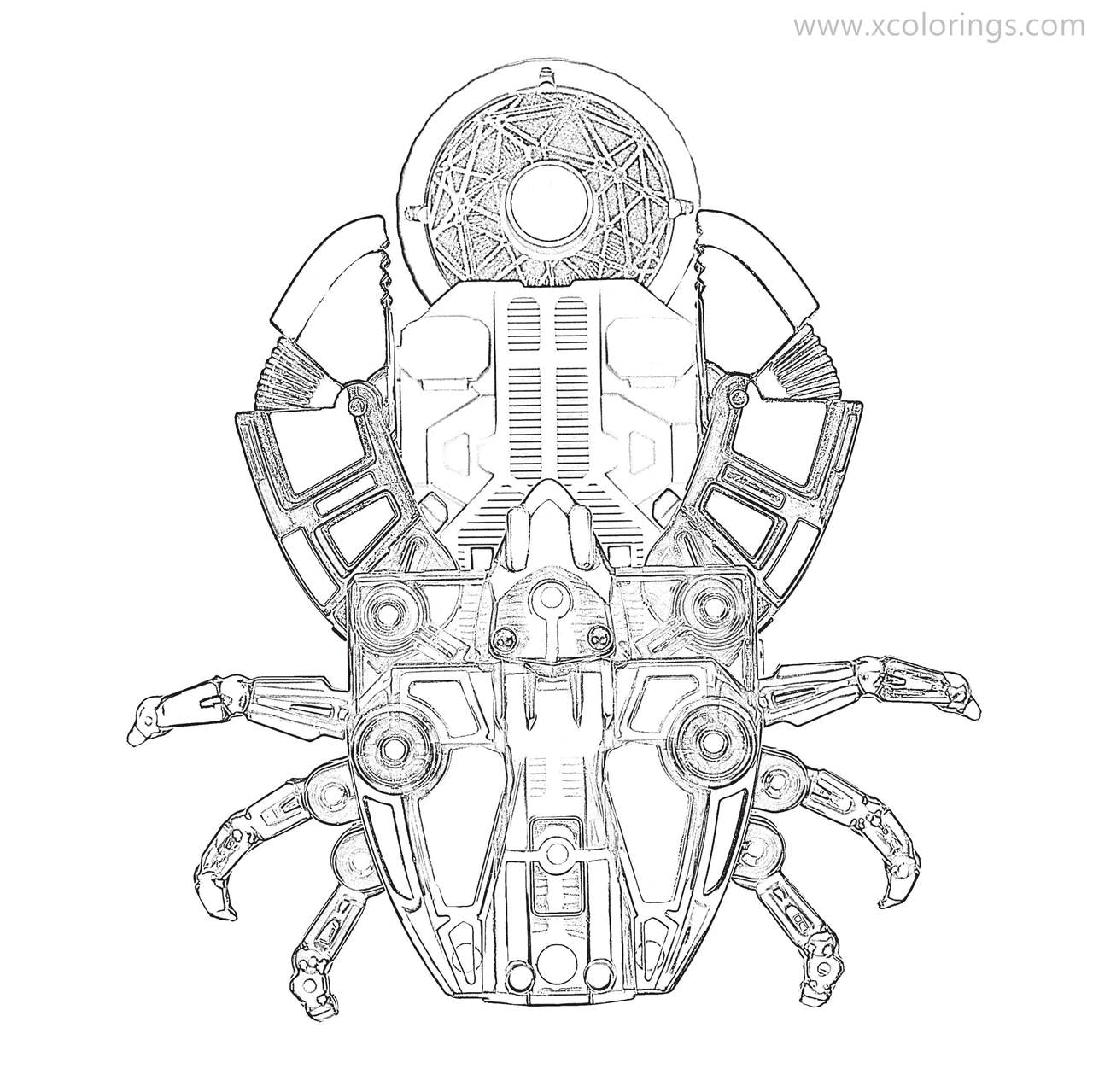 Free Screechers Wild Coloring Pages Shellheim Crab Machine printable