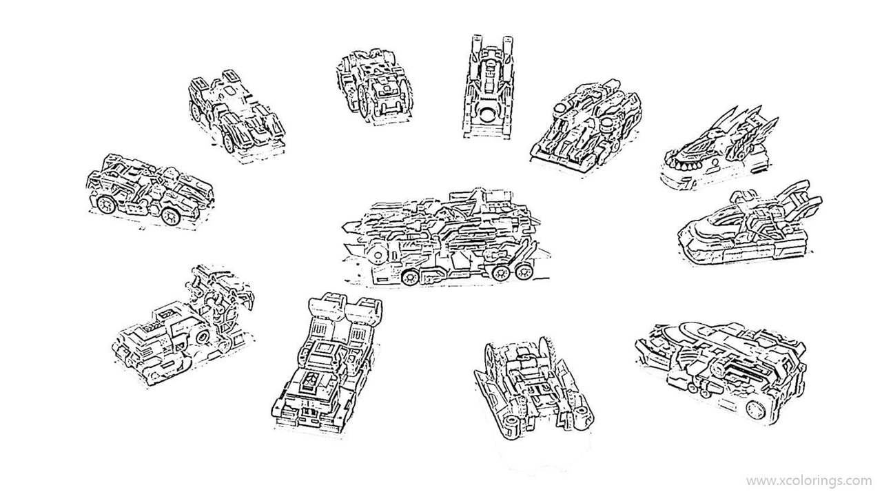 Free Screechers Wild Coloring Pages Transformer Cars printable