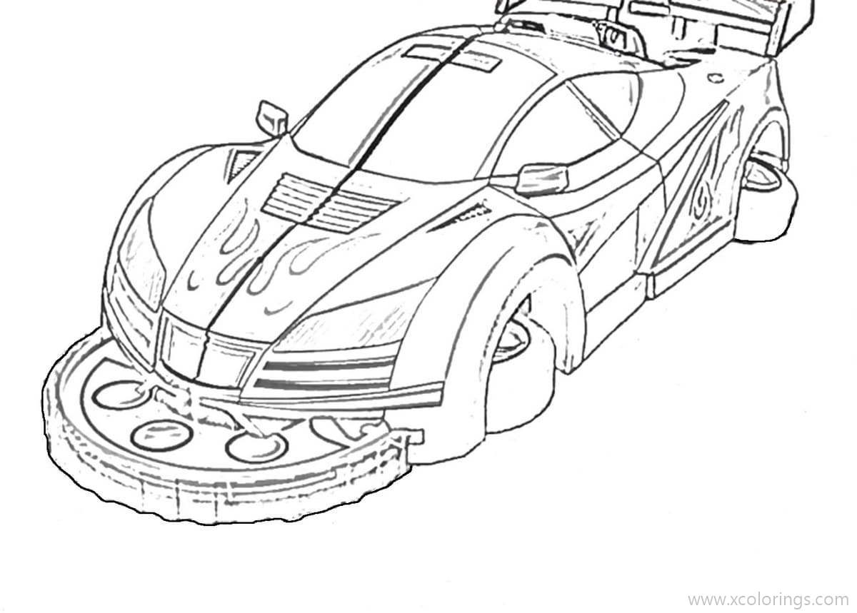 Screechers Wild Racing Car Coloring Pages - XColorings.com