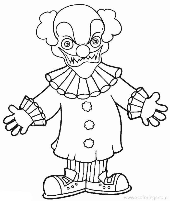 Free Small Pennywise Coloring Pages printable