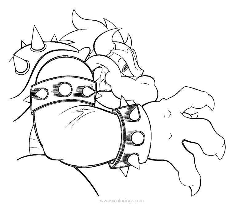 Free Super Mario Bowser Coloring Pages printable