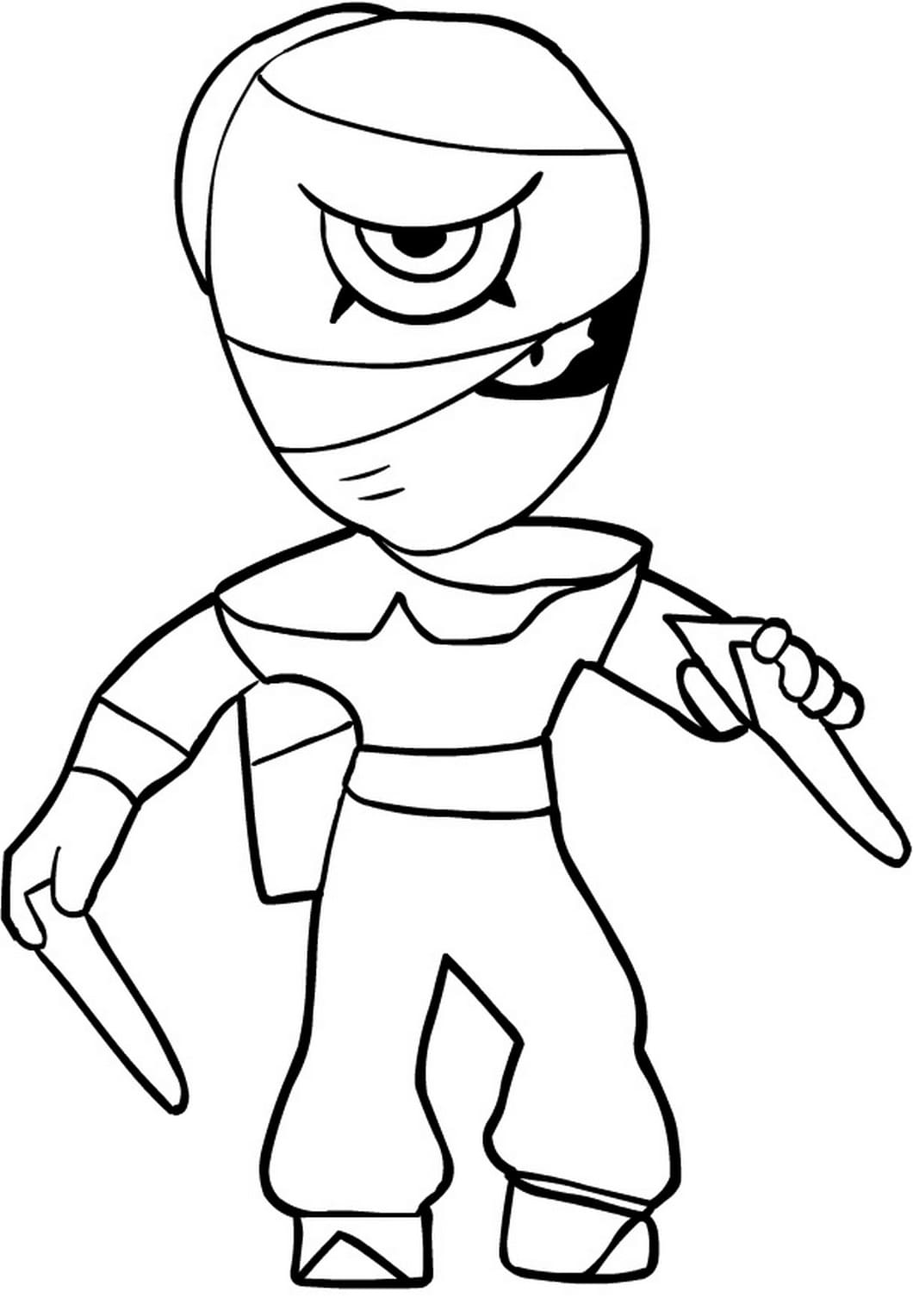 Free Tara from Brawl Stars Coloring Pages printable