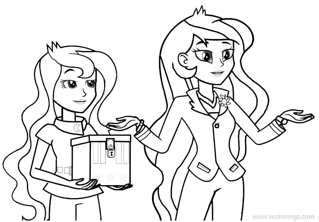 Free Teacher of Equestria Girl Coloring Pages printable
