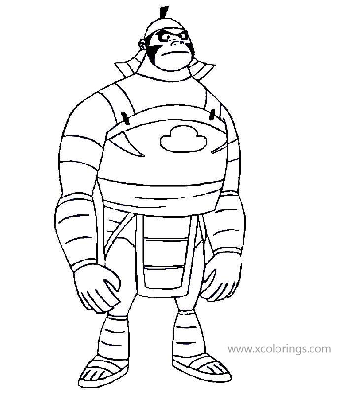 Free Teen Titans Go Coloring Pages Bad Guy printable