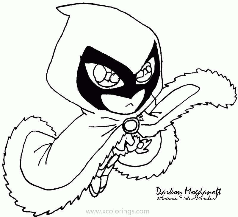 Free Teen Titans Go Coloring Pages Thikerbell By Mogdanoft printable