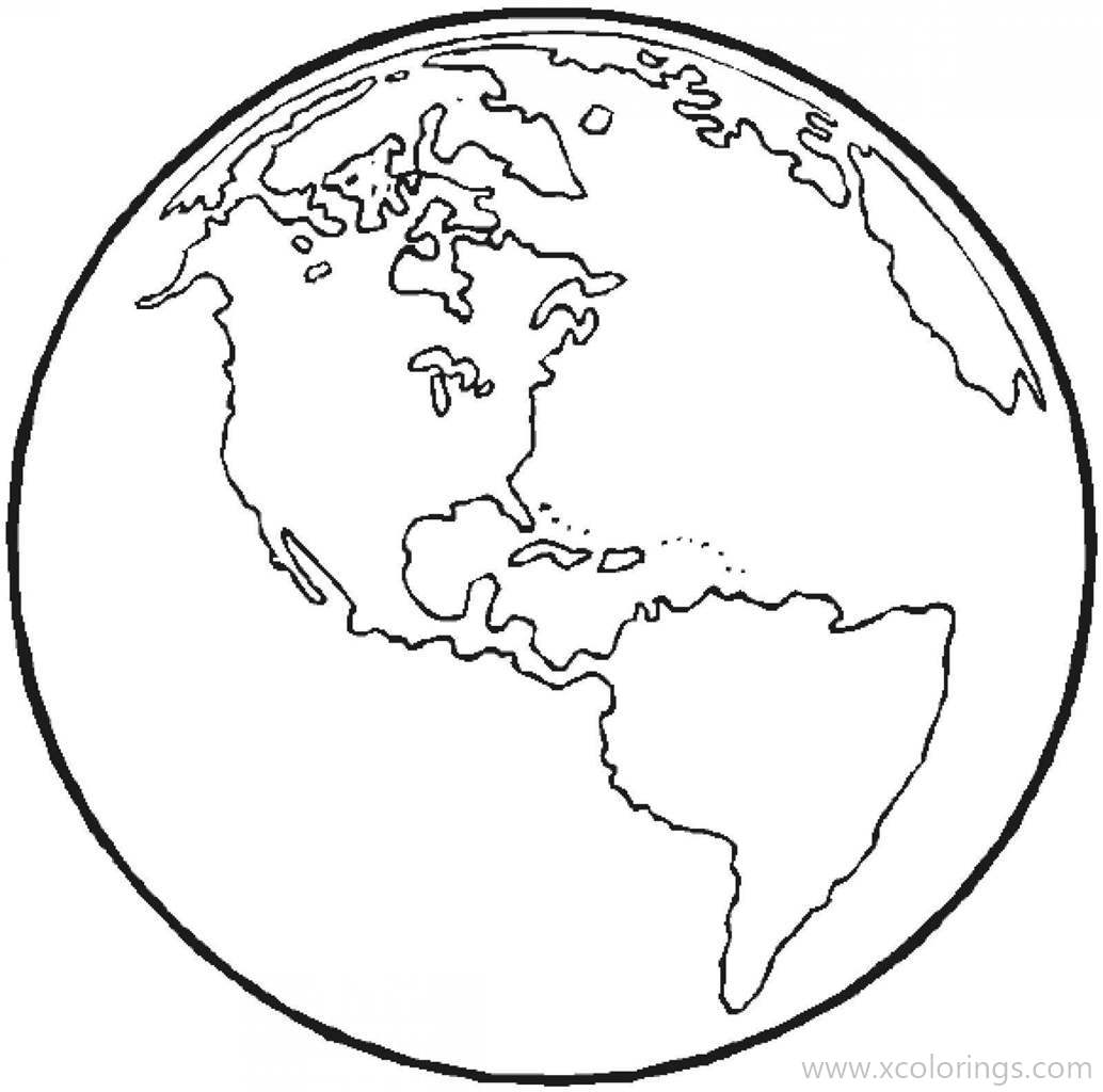 Free The Earth Coloring Pages Printable printable