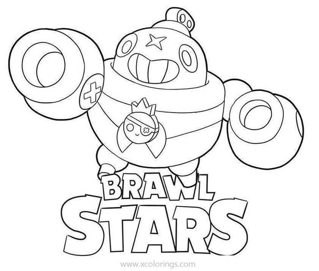 Free Tick from Brawl Stars Coloring Pages printable