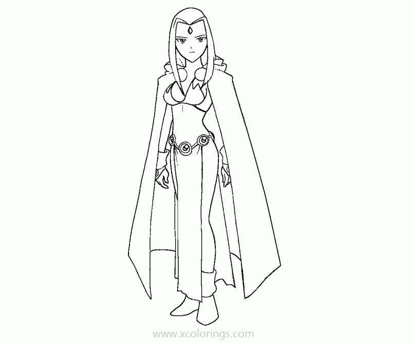 Free Titans Raven Coloring Pages printable