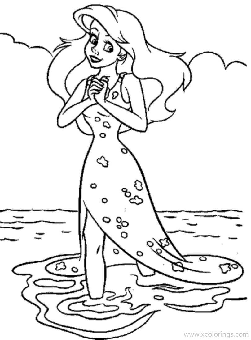 Free Ursula Become Little Mermaid Coloring Pages printable