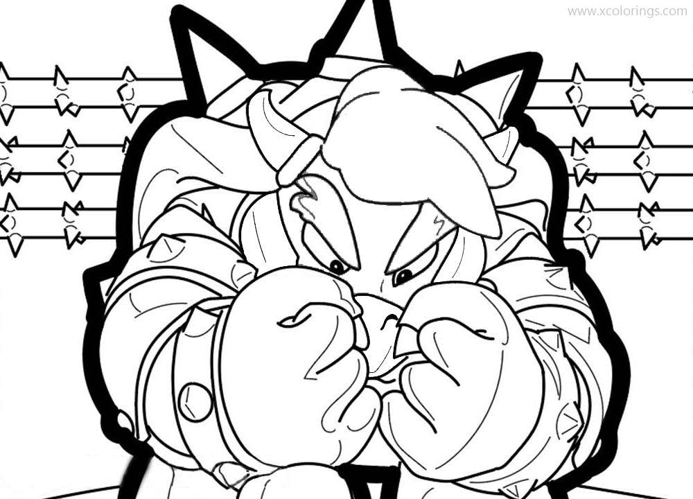 Free Video Game Bowser Coloring Pages printable