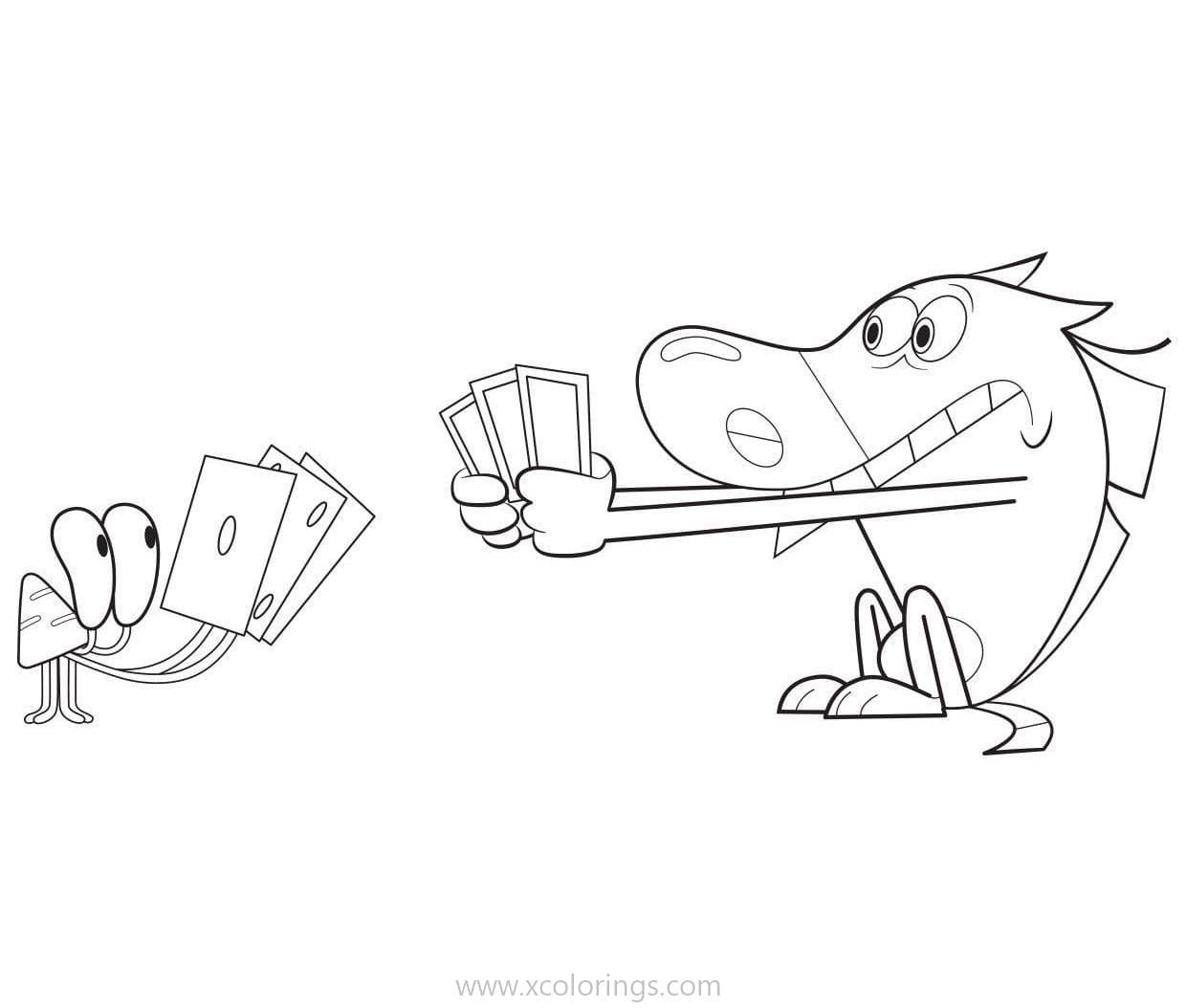 Free Zig And Sharko Coloring Pages Bernie and Zig printable