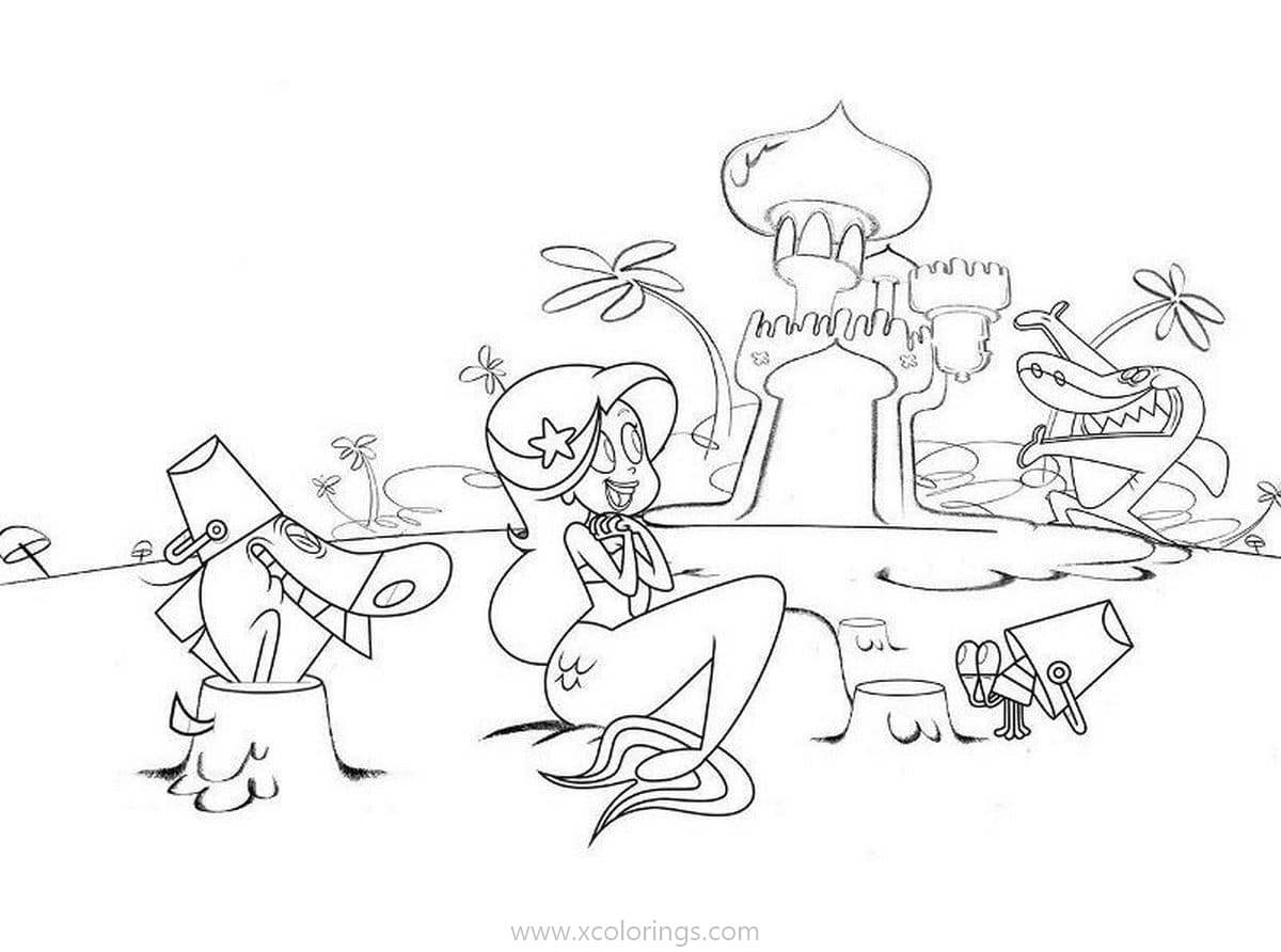 Zig And Sharko Mermaid Coloring Pages - XColorings