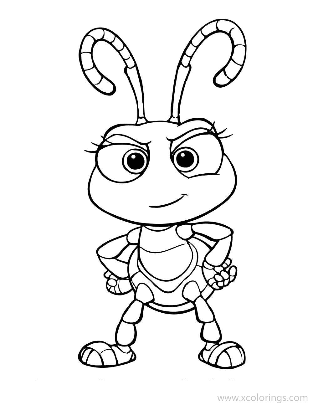 Free A Bugs Life Ant Dot Coloring Pages printable