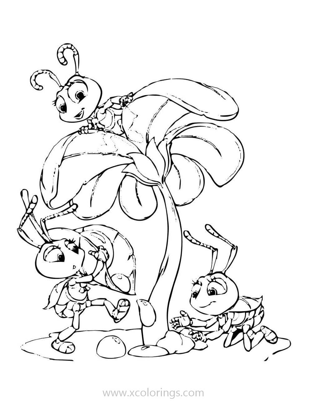 Free A Bugs Life Coloring Pages Ants printable