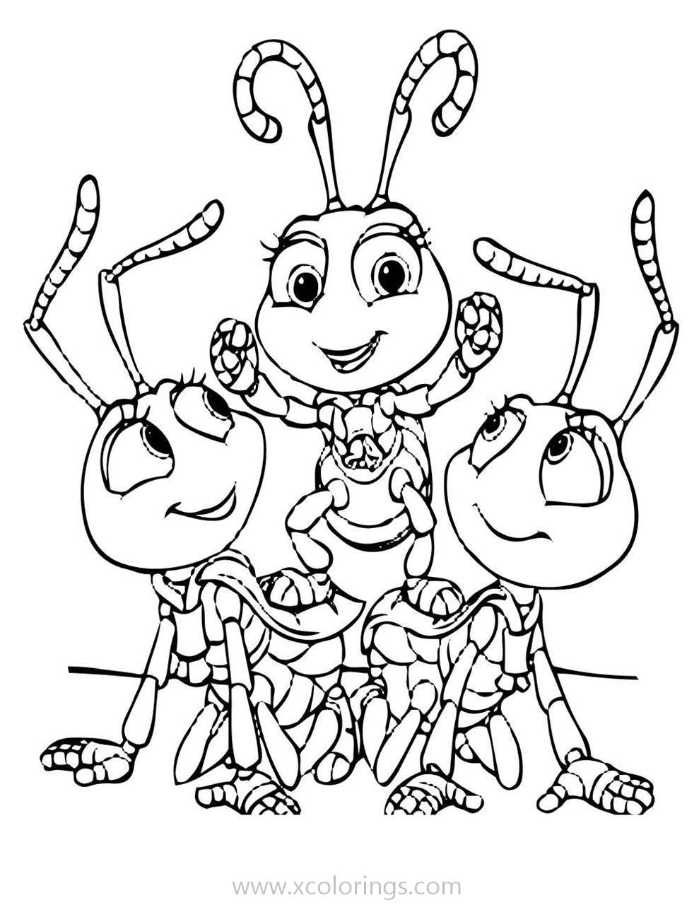 Free A Bugs Life Coloring Pages Dot And The Blueberries printable