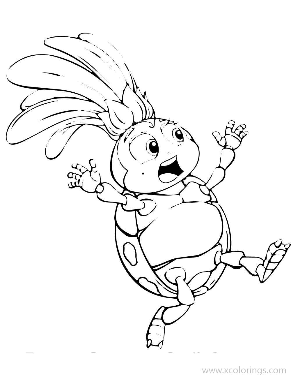 Free A Bugs Life Coloring Pages Francis printable