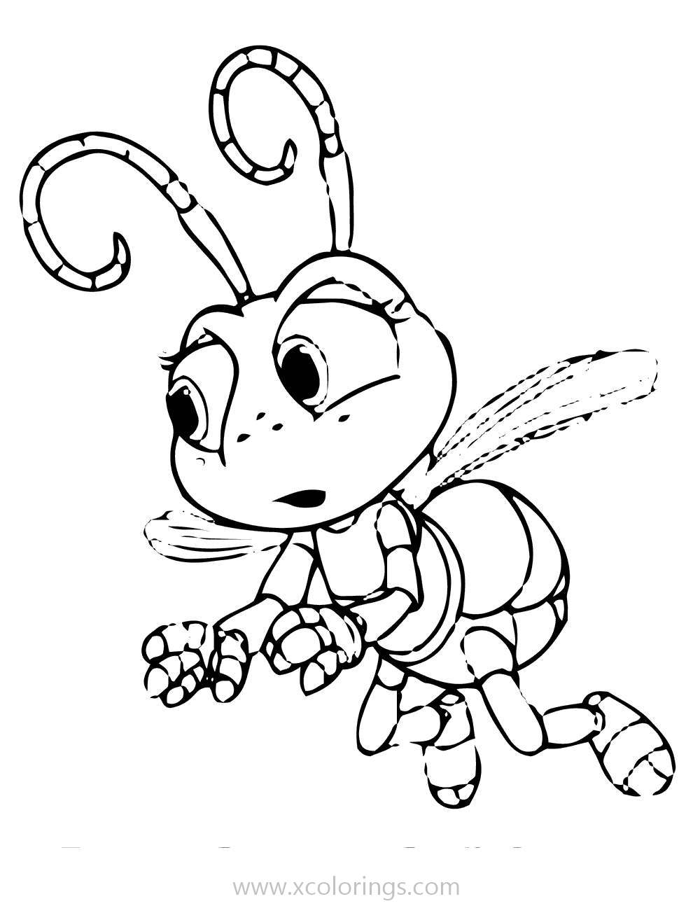 Free A Bugs Life Coloring Pages Little Ant printable