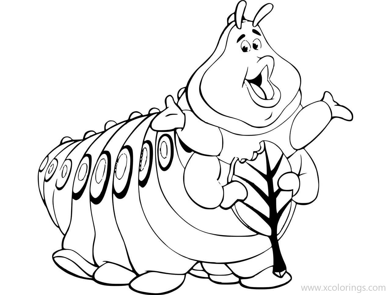 Free A Bugs Life Heimlich Coloring Pages printable