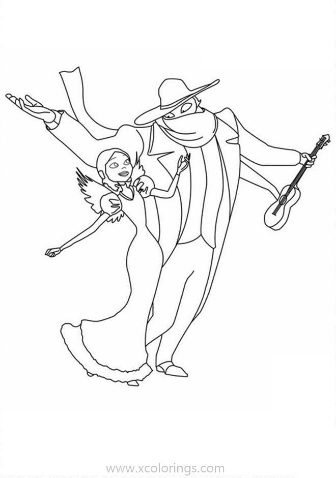 Free A Monster in Paris Coloring Pages Lucille Dancing with Francoeur printable