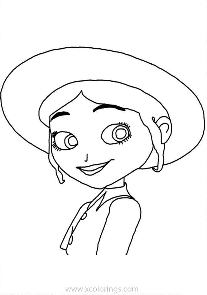 Free A Monster in Paris Coloring Pages Lucille in the Hat printable