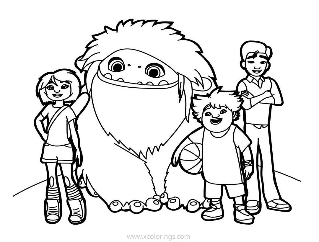 Free Abominable Characters Coloring Pages printable