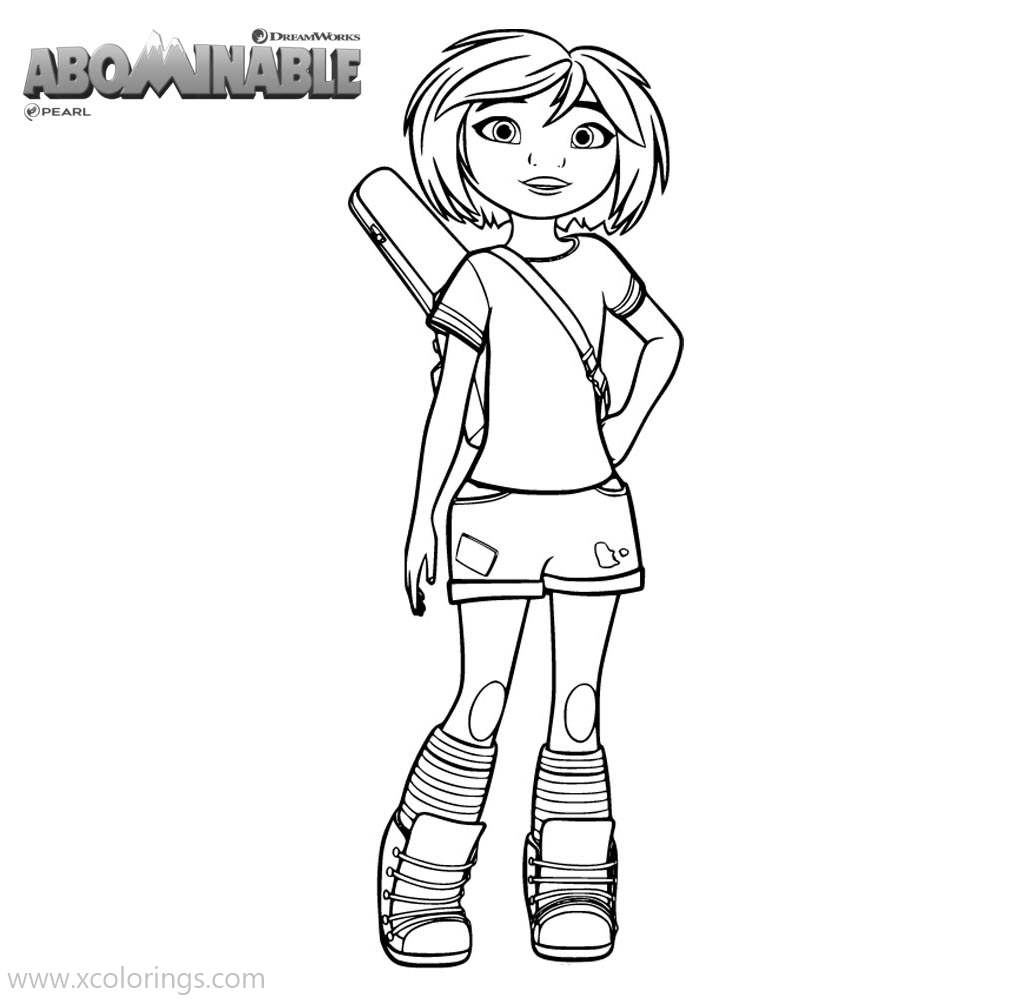Free Abominable Coloring Pages Brave Girl Yi printable