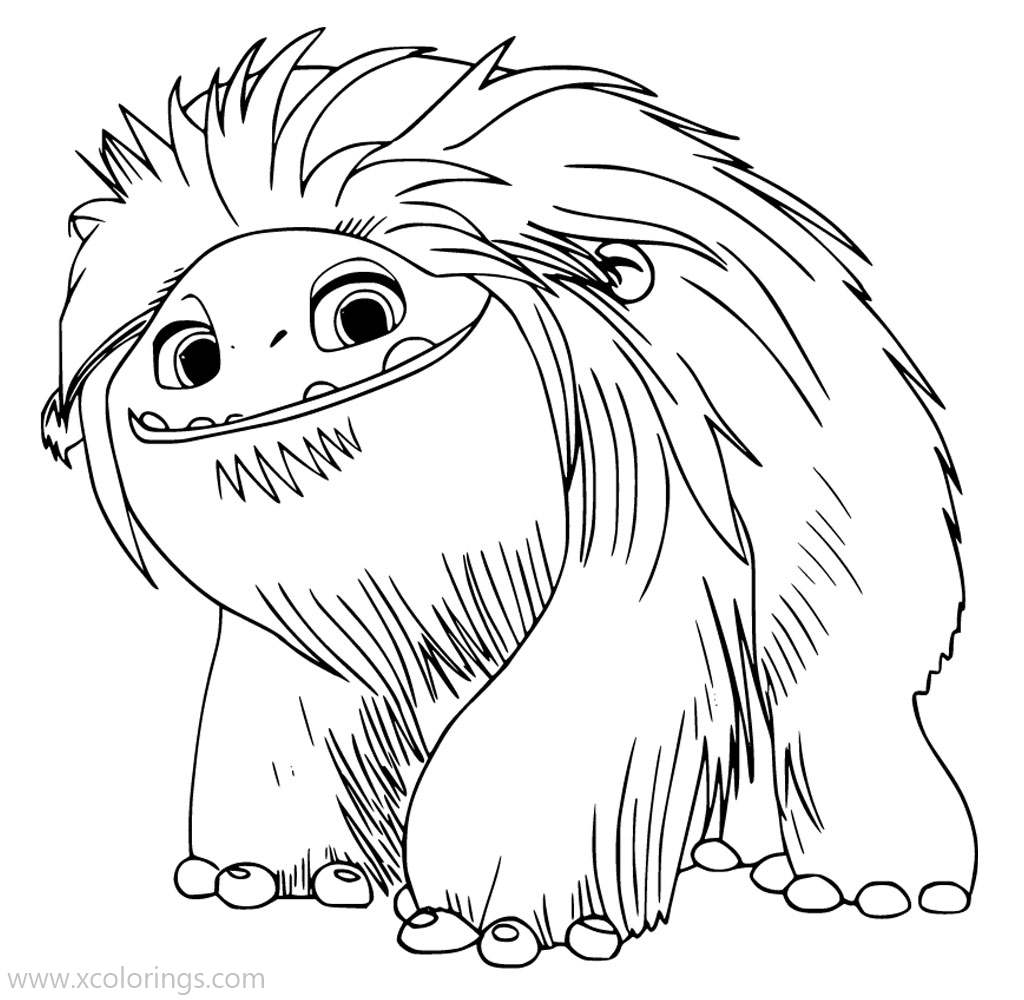 Free Abominable Coloring Pages Young Yeti Everest printable