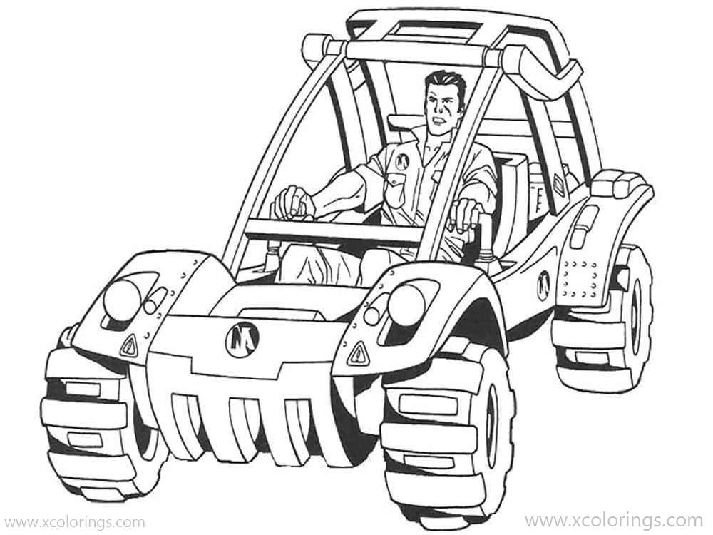 Free Action Man Coloring Pages Monster Truck printable